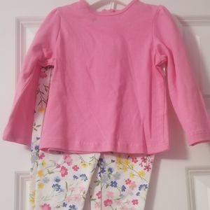 NWOT little me shirt and pant set 18m